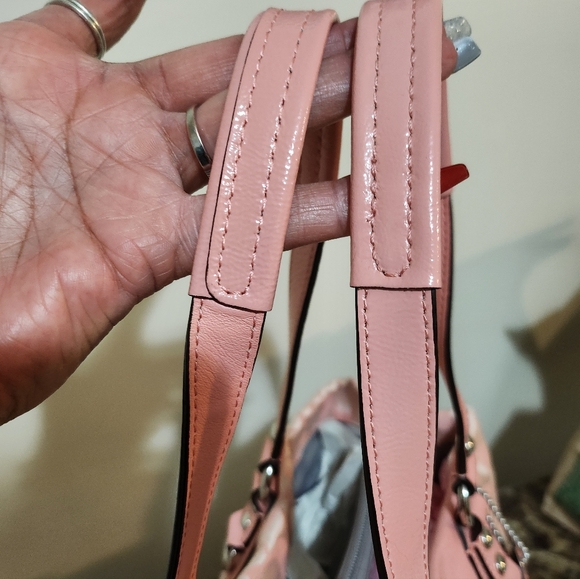 Coach Monogram Ashley Blush Pink  2way Shoulder Bag EUC - Picture 15 of 16
